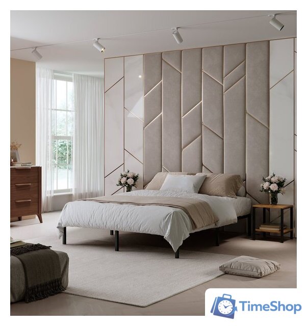 Кровать Домаклево София 180x200 (черный) - Изображение №3 — Интернет-магазин Time-Shop