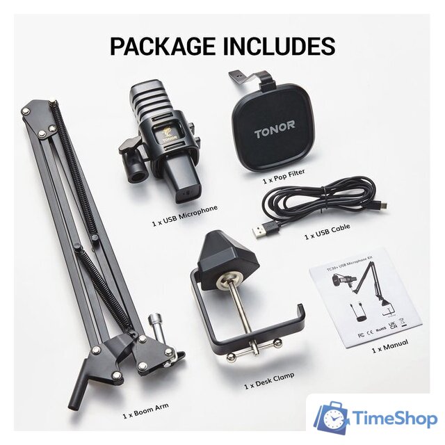 Проводной микрофон Tonor TC30+ - Изображение №8 — Интернет-магазин Time-Shop