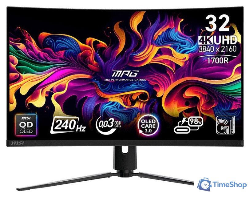 Игровой монитор MSI MPG 321CURX QD-OLED - Изображение №1 — Интернет-магазин Time-Shop