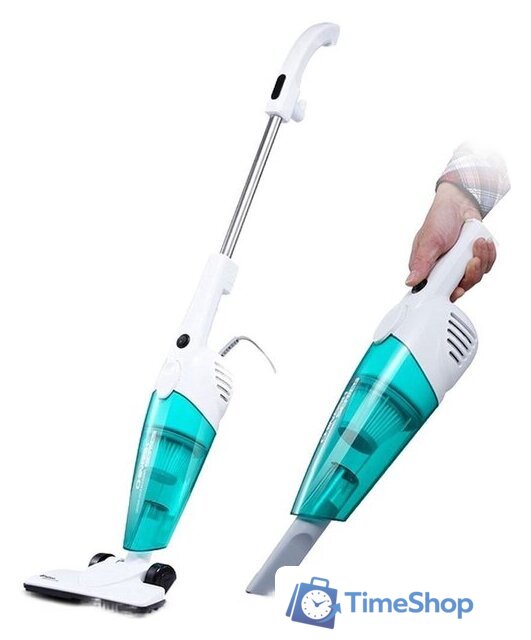 Пылесос Deerma DX118C (международная версия, белый/бирюзовый) - Изображение №2 — Интернет-магазин Time-Shop
