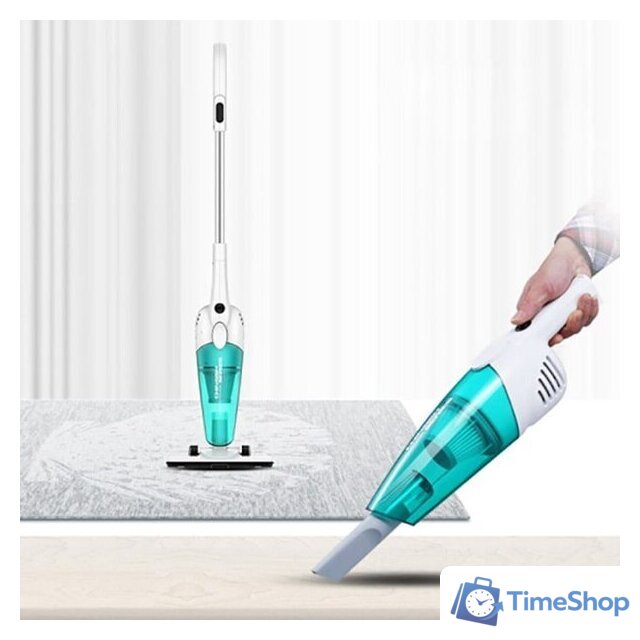 Пылесос Deerma DX118C (международная версия, белый/бирюзовый) - Изображение №4 — Интернет-магазин Time-Shop