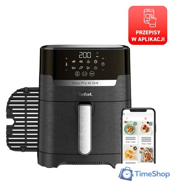 Аэрогриль (аэрофритюрница) Tefal Easy Fry & Grill EY5058 - Изображение №2 — Интернет-магазин Time-Shop