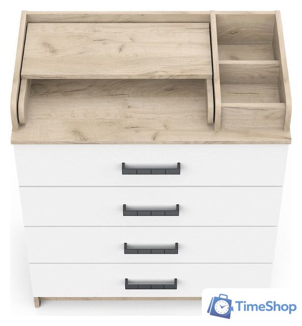 Детский комод Атон Мебель Marvin (дуб крафт серый/белый) - Изображение №3 — Интернет-магазин Time-Shop