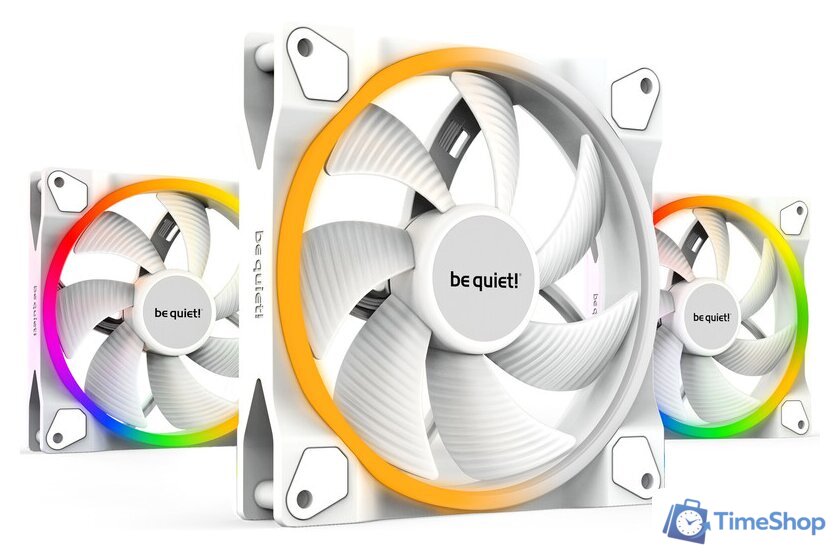Комплект вентиляторов для корпуса с контроллером be quiet! Light Wings White 140mm PWM Triple-Pack BL102 - Изображение №1 — Интернет-магазин Time-Shop