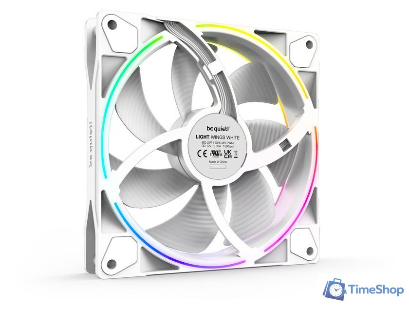 Комплект вентиляторов для корпуса с контроллером be quiet! Light Wings White 140mm PWM Triple-Pack BL102 - Изображение №4 — Интернет-магазин Time-Shop