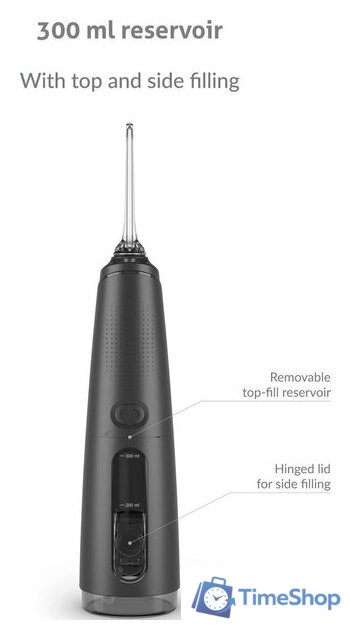 Ирригатор  TrueLife AquaFloss Compact C300 (черный) TLF778444 - Изображение №7 — Интернет-магазин Time-Shop