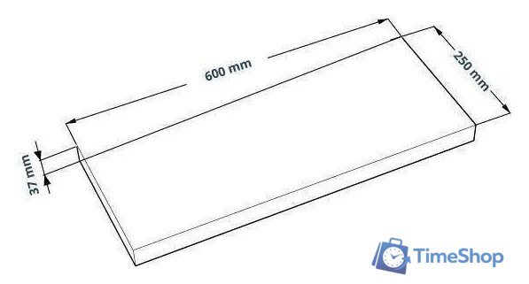 Полка Mio Tesoro Фора 1.6 (белый) - Изображение №2 — Интернет-магазин Time-Shop