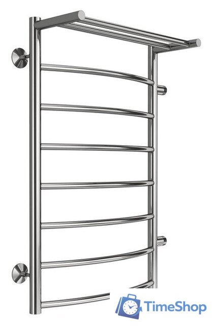 Полотенцесушитель TERMINUS Классик П8 500x800 с полкой (боковое подключение 50, хром) - Изображение №1 — Интернет-магазин Time-Shop