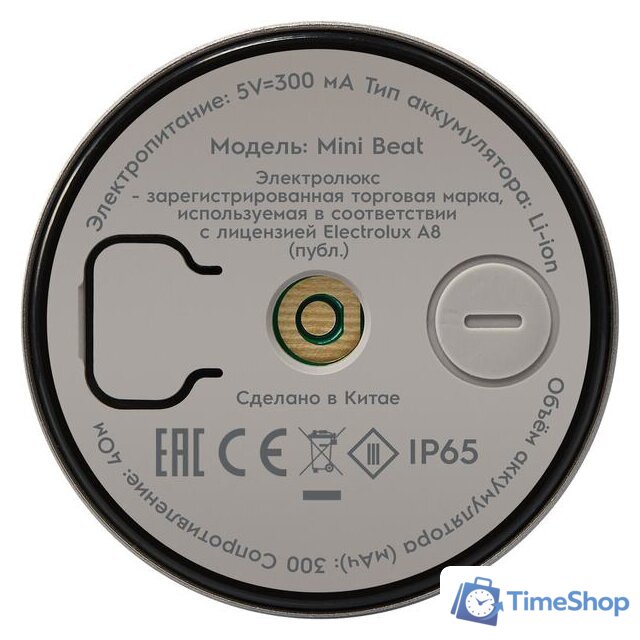 Беспроводная колонка Electrolux Mini Beat - Изображение №7 — Интернет-магазин Time-Shop
