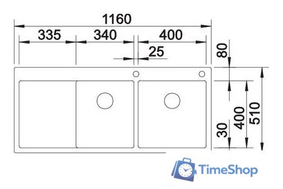 Кухонная мойка Blanco Claron 8 S-IF (правая) - Изображение №5 — Интернет-магазин Time-Shop