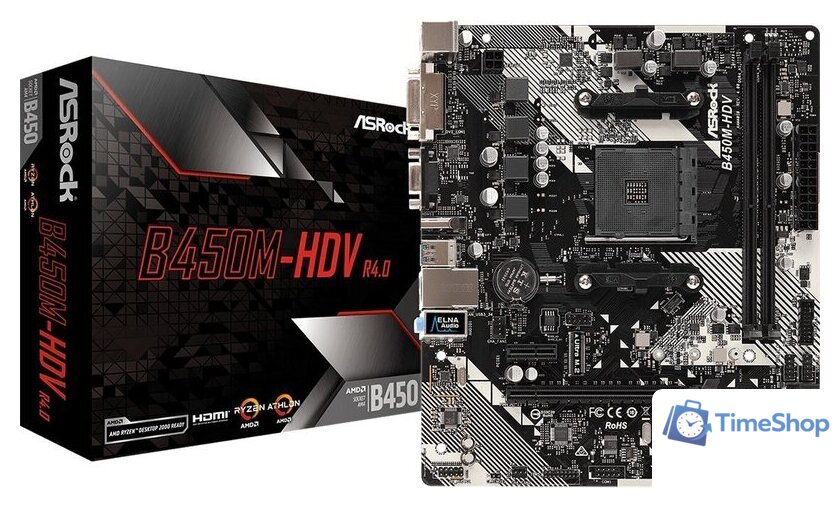 Материнская плата ASRock B450M-HDV R4.0 - Изображение №5 — Интернет-магазин Time-Shop