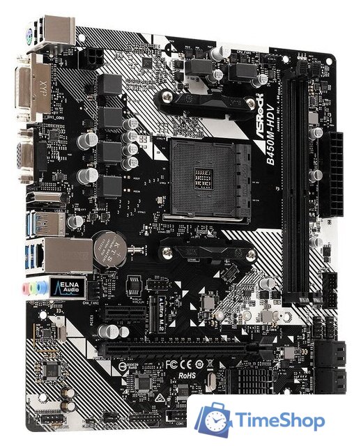 Материнская плата ASRock B450M-HDV R4.0 - Изображение №3 — Интернет-магазин Time-Shop
