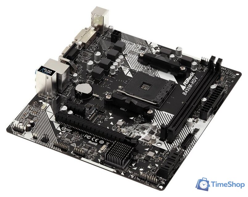 Материнская плата ASRock B450M-HDV R4.0 - Изображение №2 — Интернет-магазин Time-Shop