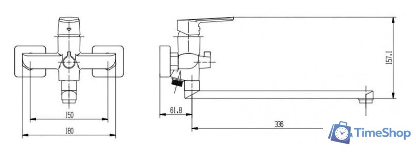 Смеситель Vieir V073542-G - Изображение №2 — Интернет-магазин Time-Shop