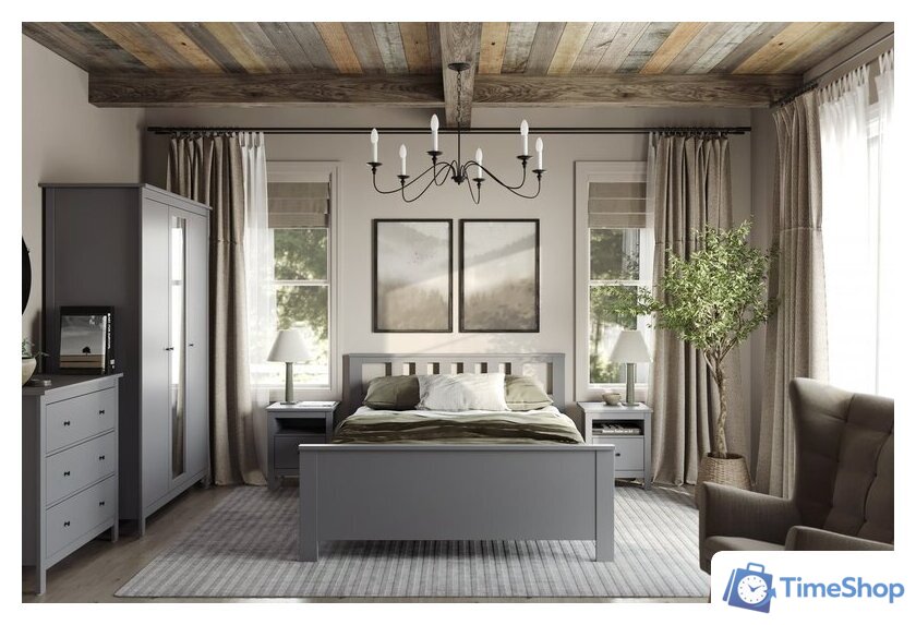 Комод Mio Tesoro Сага 3 ящика 2.08.02.020.4 (серый) - Изображение №9 — Интернет-магазин Time-Shop