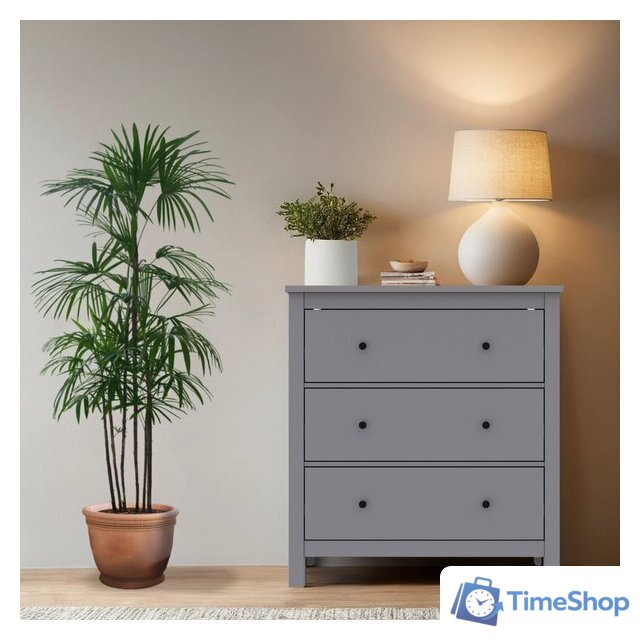 Комод Mio Tesoro Сага 3 ящика 2.08.02.020.4 (серый) - Изображение №4 — Интернет-магазин Time-Shop