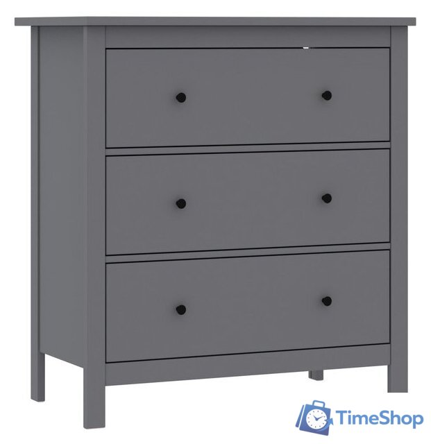 Комод Mio Tesoro Сага 3 ящика 2.08.02.020.4 (серый) - Изображение №1 — Интернет-магазин Time-Shop