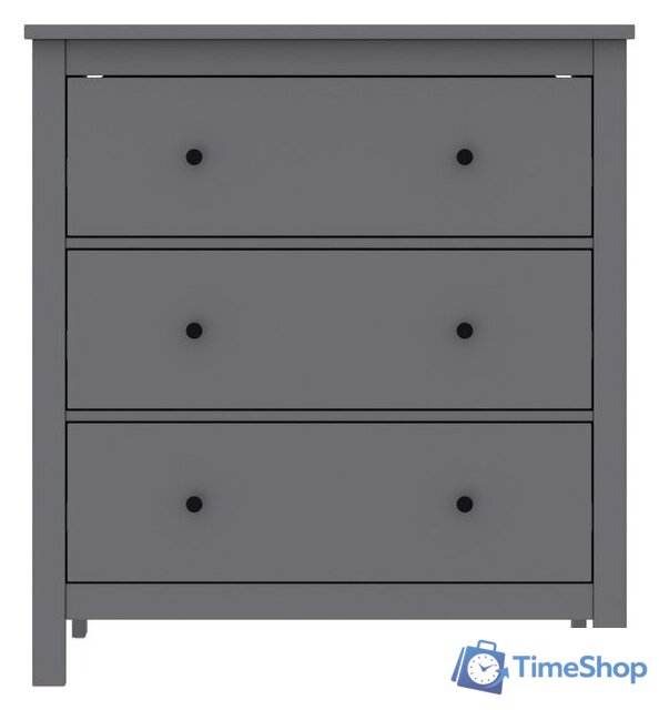 Комод Mio Tesoro Сага 3 ящика 2.08.02.020.4 (серый) - Изображение №2 — Интернет-магазин Time-Shop