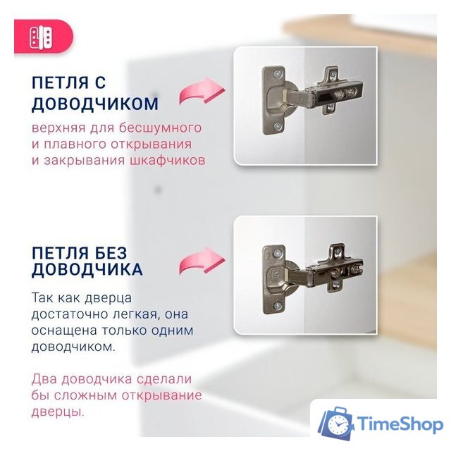  Doratiz Тумба под умывальник Doratiz Гавайи 60 9908.181 (белый/дуб сонома) - Изображение №6 — Интернет-магазин Time-Shop