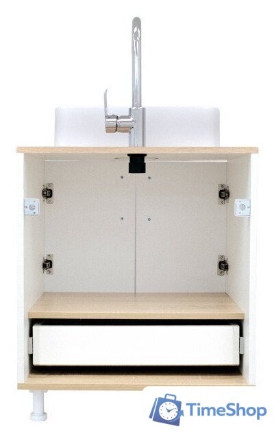  Doratiz Тумба под умывальник Doratiz Гавайи 60 9908.181 (белый/дуб сонома) - Изображение №5 — Интернет-магазин Time-Shop