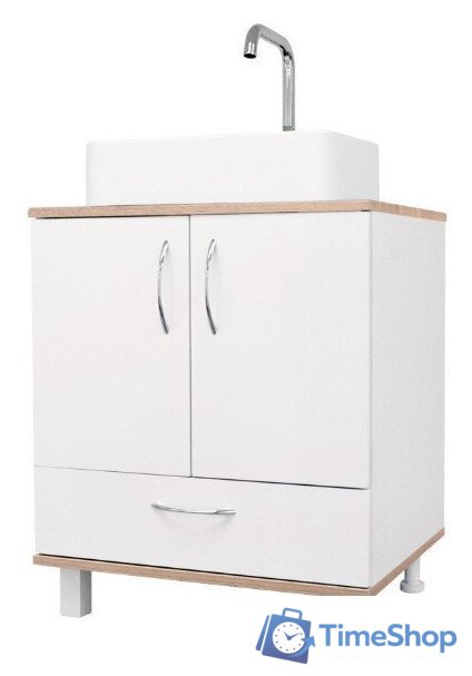  Doratiz Тумба под умывальник Doratiz Гавайи 60 9908.181 (белый/дуб сонома) - Изображение №1 — Интернет-магазин Time-Shop