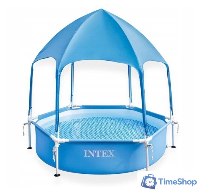 Каркасный бассейн Intex Metal Frame с навесом 28209NP (183x38) - Изображение №2 — Интернет-магазин Time-Shop