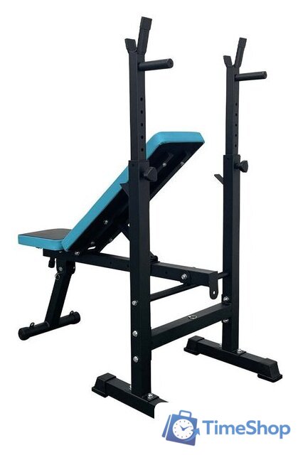 Силовая скамья Calviano 1008 (черный/синий) - Изображение №5 — Интернет-магазин Time-Shop