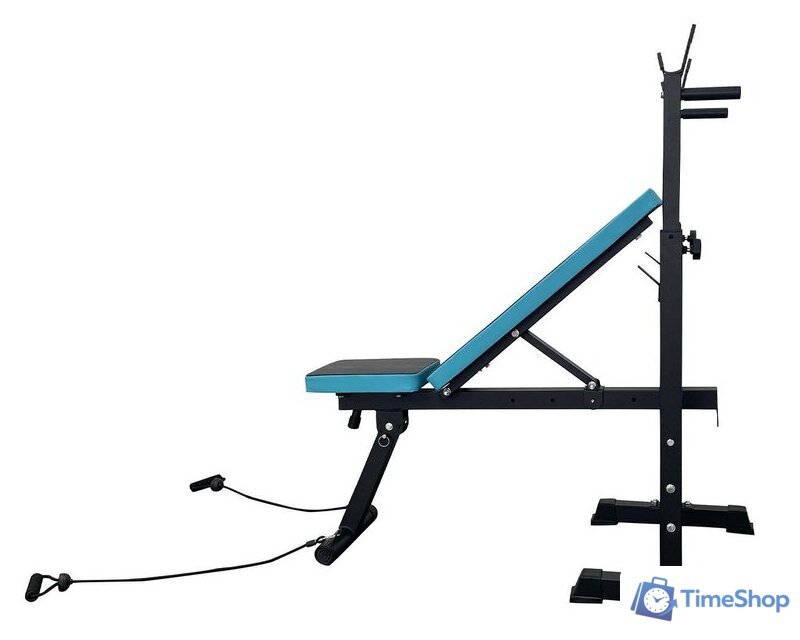 Силовая скамья Calviano 1008 (черный/синий) - Изображение №2 — Интернет-магазин Time-Shop