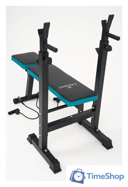 Силовая скамья Calviano 1008 (черный/синий) - Изображение №9 — Интернет-магазин Time-Shop