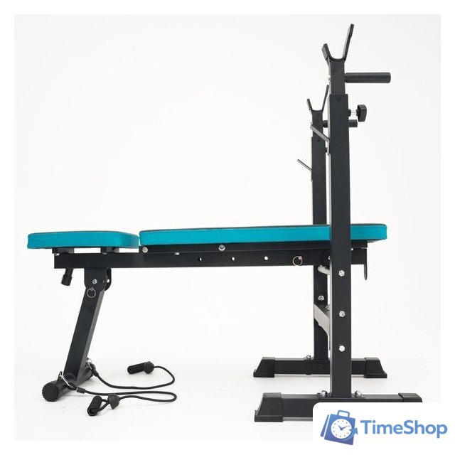 Силовая скамья Calviano 1008 (черный/синий) - Изображение №10 — Интернет-магазин Time-Shop