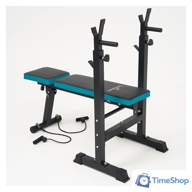 Силовая скамья Calviano 1008 (черный/синий) - Изображение №8 — Интернет-магазин Time-Shop