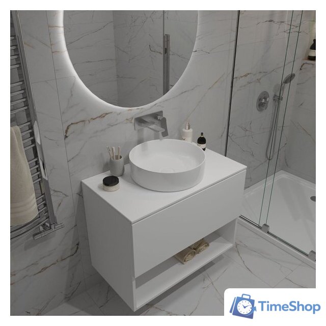  ЗОВ Тумба под умывальник Кито-2 100 2K100LW0MWMC-KP13W (белый матовый) - Изображение №8 — Интернет-магазин Time-Shop