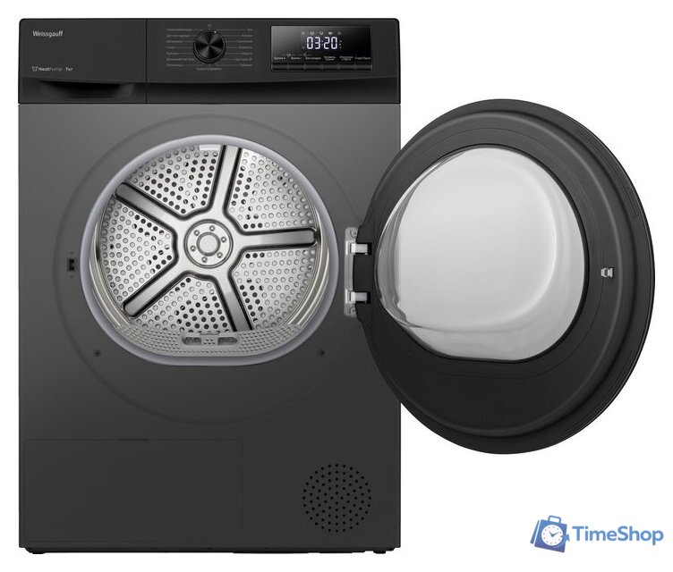Сушильная машина Weissgauff WD 4948 Heat Pump Grey - Изображение №4 — Интернет-магазин Time-Shop