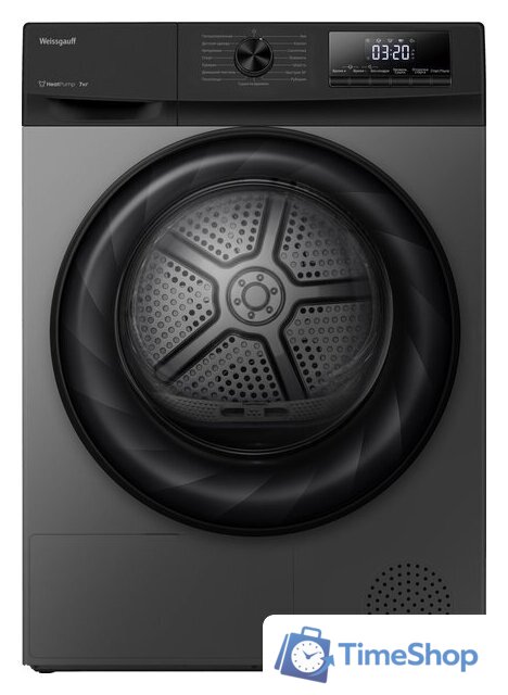 Сушильная машина Weissgauff WD 4948 Heat Pump Grey - Изображение №1 — Интернет-магазин Time-Shop