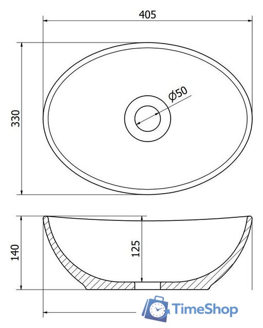 Умывальник Mexen Elza MEX-21014098 - Изображение №2 — Интернет-магазин Time-Shop