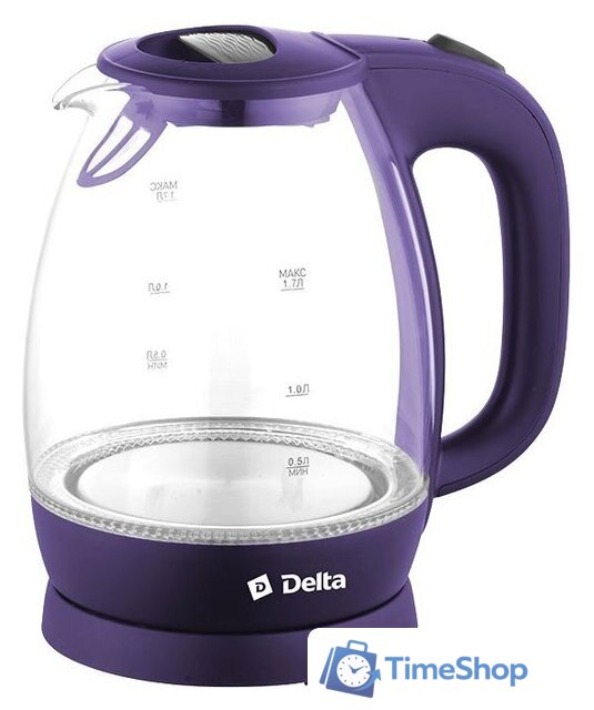 Электрический чайник Delta DL-1203 (фиолетовый) - Изображение №1 — Интернет-магазин Time-Shop