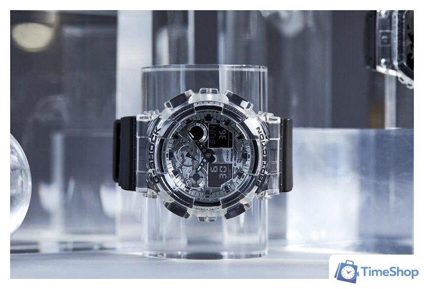 Наручные часы Casio G-Shock GA-100SKC-1A - Изображение №3 — Интернет-магазин Time-Shop