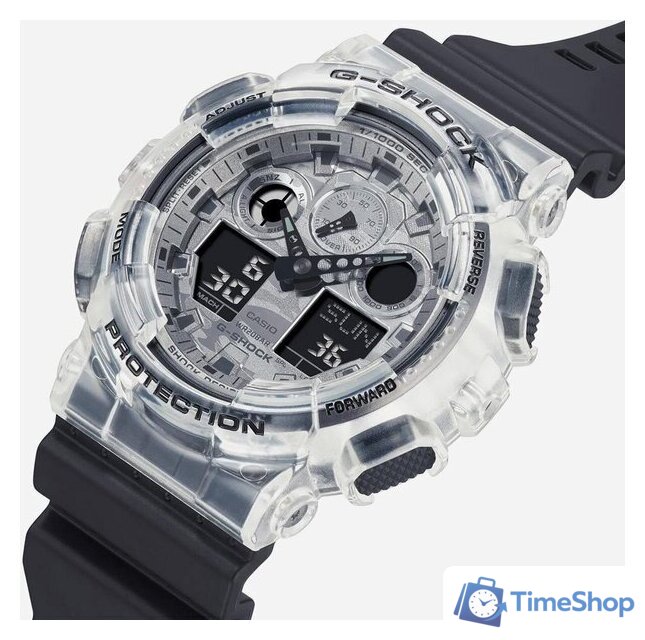 Наручные часы Casio G-Shock GA-100SKC-1A - Изображение №6 — Интернет-магазин Time-Shop