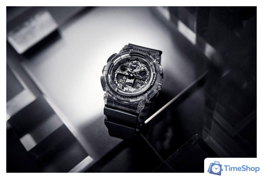 Наручные часы Casio G-Shock GA-100SKC-1A - Изображение №4 — Интернет-магазин Time-Shop