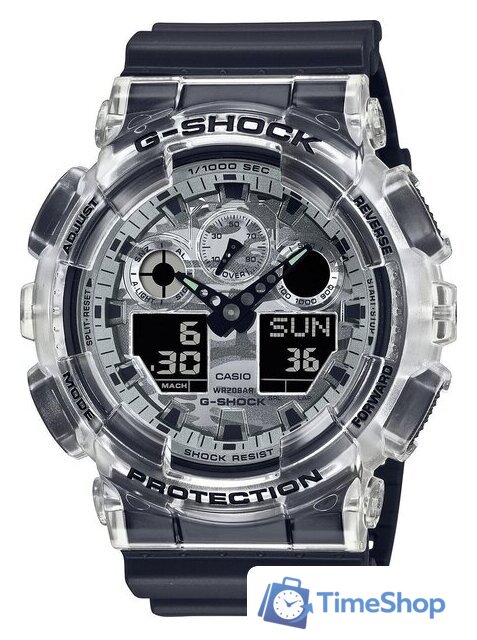 Наручные часы Casio G-Shock GA-100SKC-1A - Изображение №1 — Интернет-магазин Time-Shop