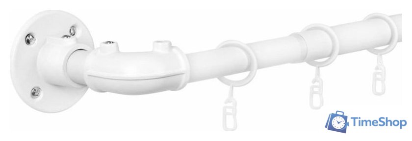 Карниз для штор UG Home Раздвижной 1-рядный 1КМ-У-49-360-БЛ (белый, 0.49-3.6м) - Изображение №1 — Интернет-магазин Time-Shop