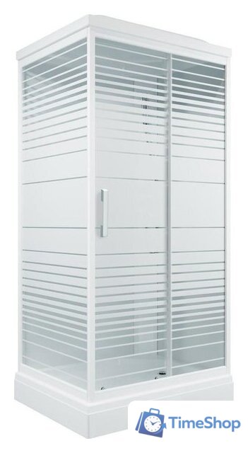 Душевая кабина Triton Квадро 100x80 А Полосы, ДН4 - Изображение №1 — Интернет-магазин Time-Shop