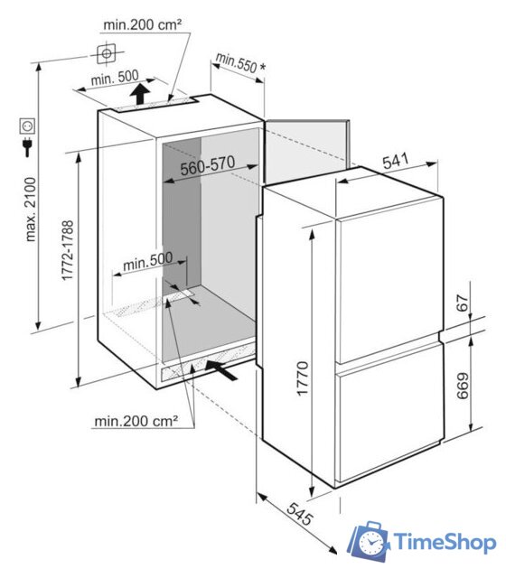 Холодильник Liebherr ICNSf 5103 Pure NoFrost - Изображение №3 — Интернет-магазин Time-Shop