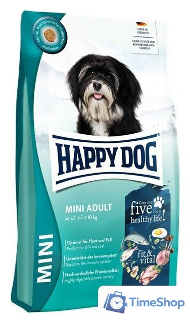 Сухой корм для собак Happy Dog Mini Adult Fit & Vital 10 кг - Изображение №1 — Интернет-магазин Time-Shop
