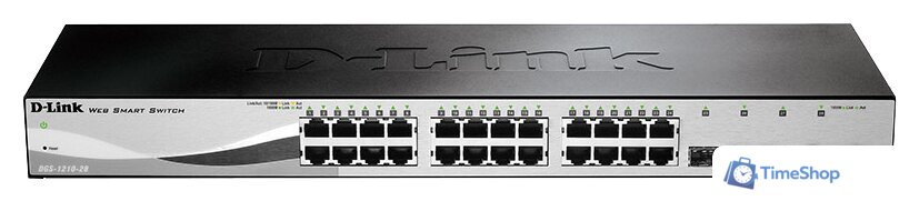 Настраиваемый коммутатор D-Link DGS-1210-28/C1A - Изображение №1 — Интернет-магазин Time-Shop
