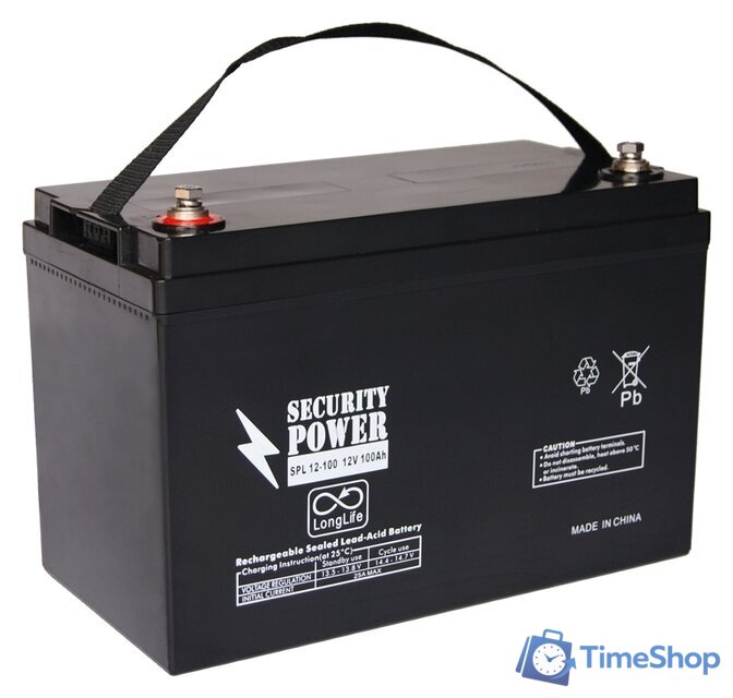 Аккумулятор для ИБП Security Power SPL 12-100 (12В/100 А·ч) - Изображение №1 — Интернет-магазин Time-Shop