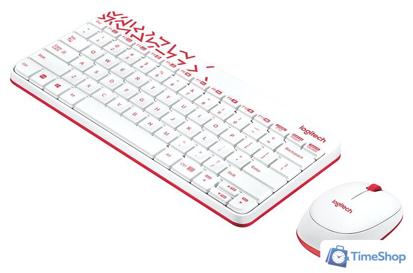Офисный набор Logitech MK240 Nano 920-008212 (белый) - Изображение №3 — Интернет-магазин Time-Shop