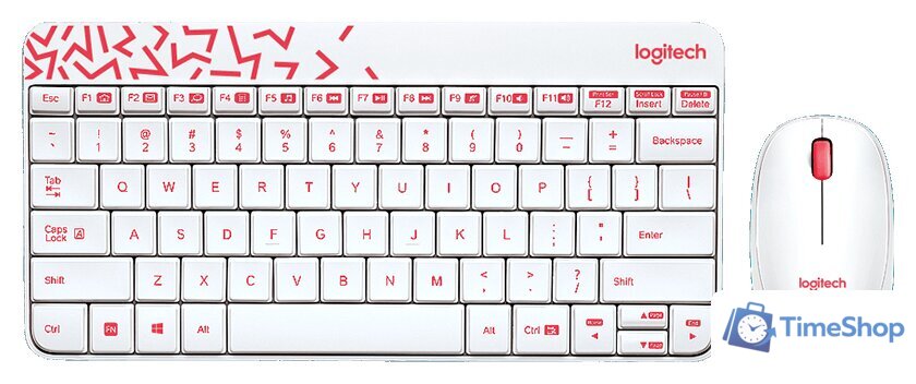 Офисный набор Logitech MK240 Nano 920-008212 (белый) - Изображение №1 — Интернет-магазин Time-Shop