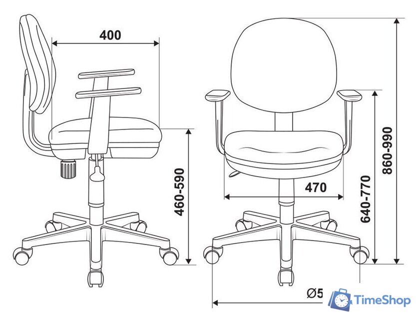Компьютерное кресло Бюрократ CH-W356AXSN/STICK-VI (фиолетовый) - Изображение №6 — Интернет-магазин Time-Shop