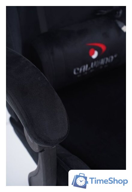 Игровое (геймерское) кресло Calviano 1584 (велюр, черный) - Изображение №18 — Интернет-магазин Time-Shop